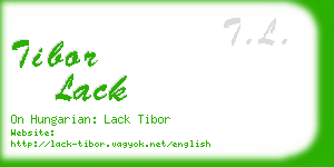 tibor lack business card